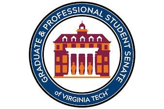 Logo for the Graduate and Professional Student Senate of Virginia Tech.